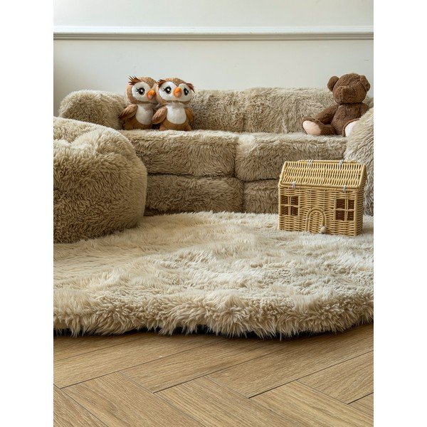 Dječja fotelja u svijetloj prirodnoj boji Mammoth – Meowbaby-image-1