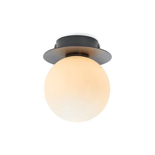 Crno-bijela stropna svjetiljka sa staklenim sjenilom ø 10 cm Mini – Markslöjd