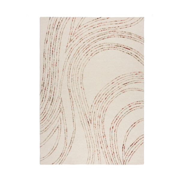 Narančasti/krem vunen tepih 120x170 cm Abstract Swirl – Flair Rugs