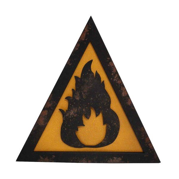 Metalni znak Antic Line Feu, 44 cm