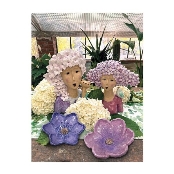 Ukrasni pladanj od polyresina ø 26 cm Flora – Brandani-image-1