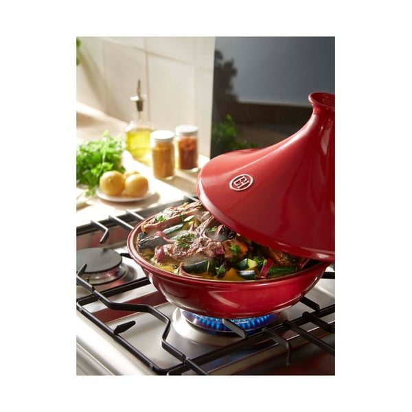 Crvena posuda za pečenje tajine Emile Henry Flame, ⌀ 32 cm-image-4