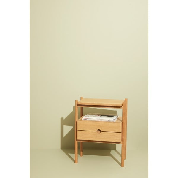 Noćni ormarić u dekoru hrasta u prirodnoj boji Appeal – Hübsch-image-3