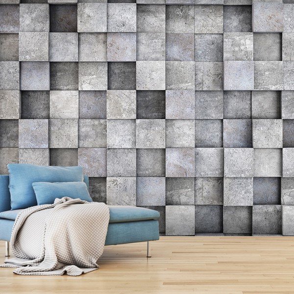 Tapeta velikog formata Bimago Consrete Cube, 400 x 280 cm-image-1