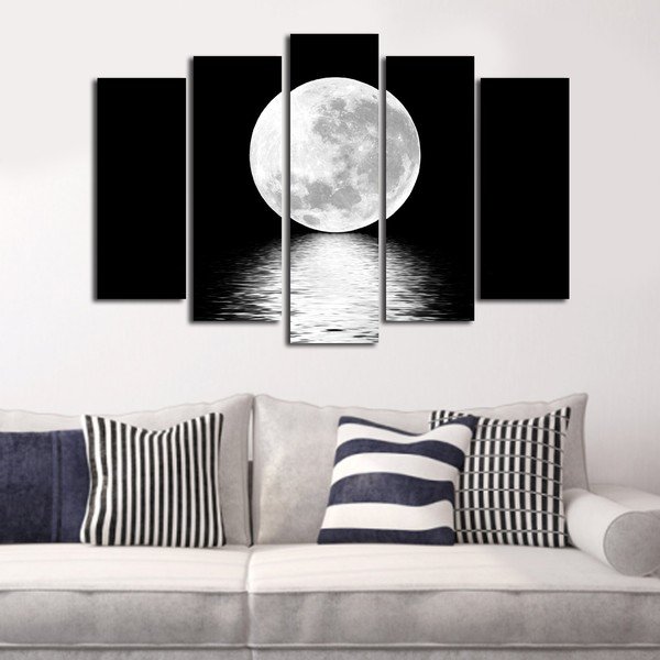 Višedijelna slika Bijeli mjesec, 105 x 70 cm-image-3
