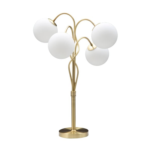 Mauro Ferretti Glamy stolna lampa u bijeloj i zlatnoj boji