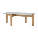 Stolić za kavu sa staklenom pločom stola u prirodnoj boji 55x105 cm Kob – noo.ma