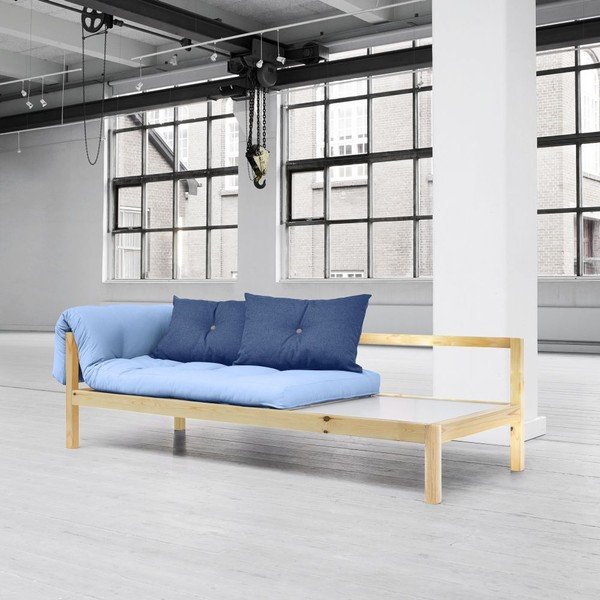 Višenamjenska sofa Karup Soul Clear Iacquered / Celeste / Gris