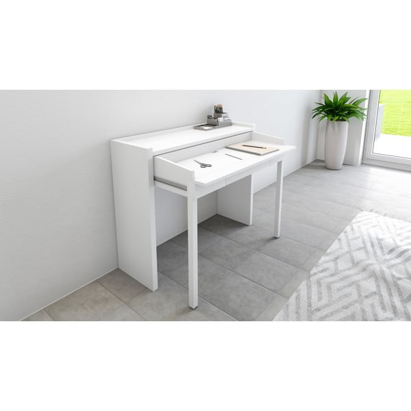 Bijeli stol na razvlačenje Woodman 16 Mel, 36x110 cm-image-1