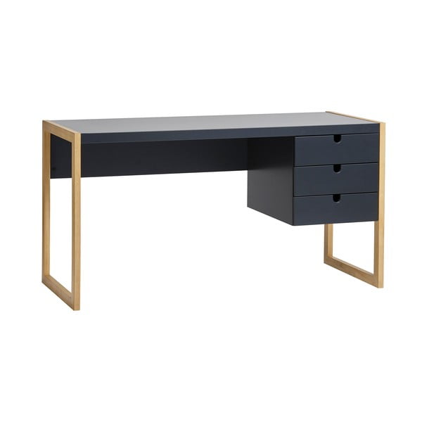 Antracitno sivi radni stol Marckeric Square, 140 x 75 cm-image-2