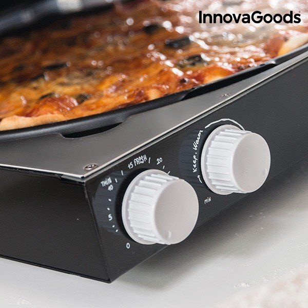 Električna kutija za pizzu s kuharicom InnovaGoods, snage 1200W-image-4