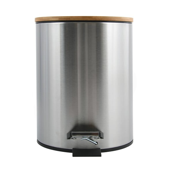 Željezna kanta za smeće s pedalom u mat srebrnoj boji 5 l   Adonis – Spirella-image-3