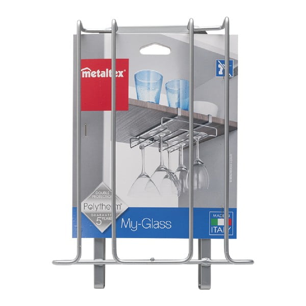 Viseći stalak za 8 čaša Metaltex Glass, dužina 20 cm-image-3