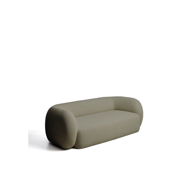 Tamno zelena sofa od bouclé tkanine 246 cm Martina – Kave Home-image-3