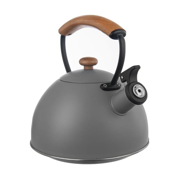 Sivi inox čajnik 3 l Wooden - Orion-image-1