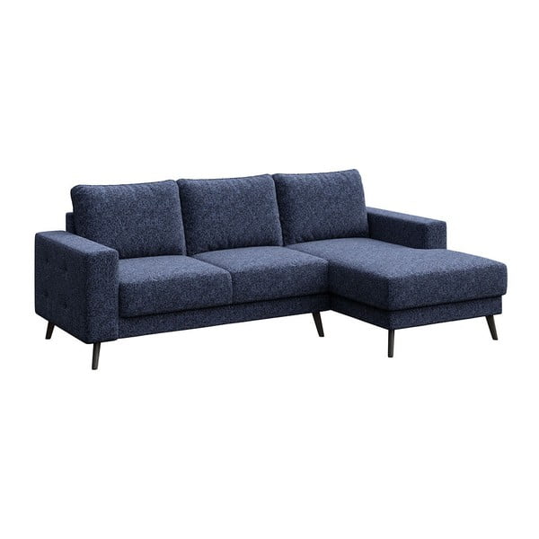 Tamno plava kutna garnitura (s desnim kutom) Fynn – Ghado-image-2