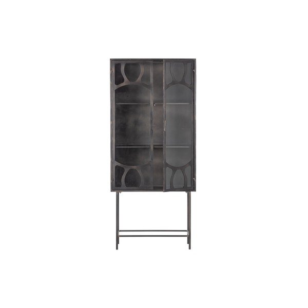 Antracitno siva metalna vitrina 81x181 cm Gracious – BePureHome-image-2