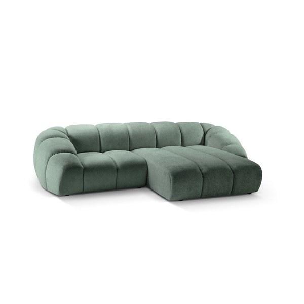 Svijetlo zelena kutna garnitura (s desnim kutom) Diana – Micadoni -image-2