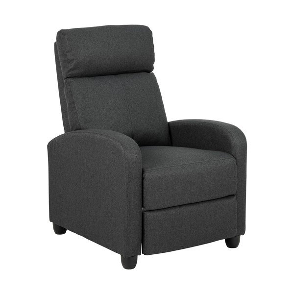 Antracitno siva fotelja za opuštanje Siom – Actona