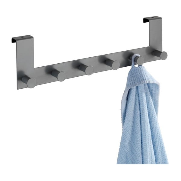 Siva metalna vješalica za vrata 39 cm Celano - Wenko-image-3