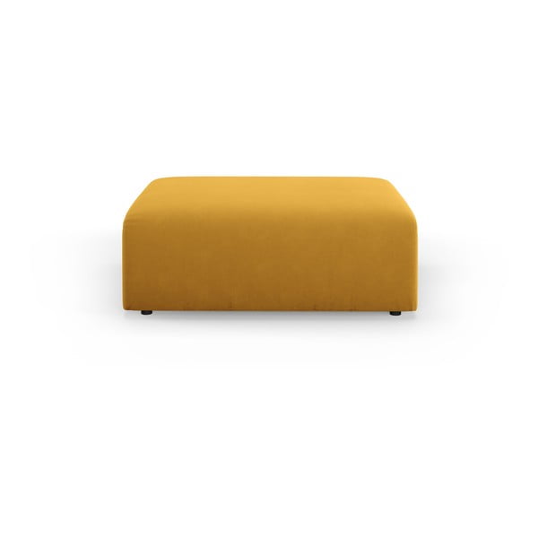 Senf žuti baršunast tabure Santi – Interieurs 86