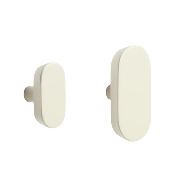 Krem zidne kuke u setu 2 kom od masivne bukve Arely – Kave Home