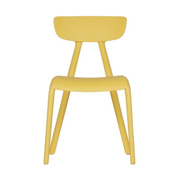 Žuta dječja stolica za blagovanje WOOOD Wisse