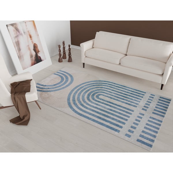 Plavo-sivi tepih 230x160 cm - Vitaus-image-1