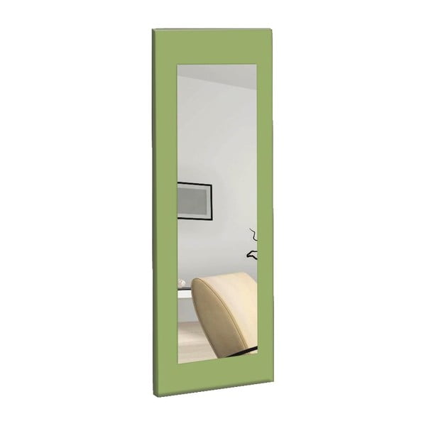 Zidno zrcalo s zelenim okvirom oyo koncept Chiva, 40 x 120 cm