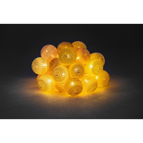 Bež-ružičasti rasvjetni lanac s LED lampicama LUKKA, 30 lampica-image-2