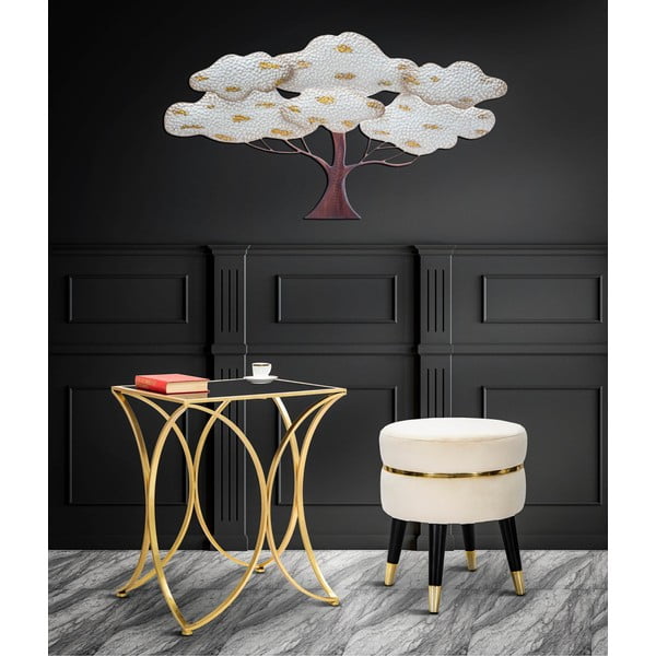 Krem baršunast tabure Paris – Mauro Ferretti-image-1