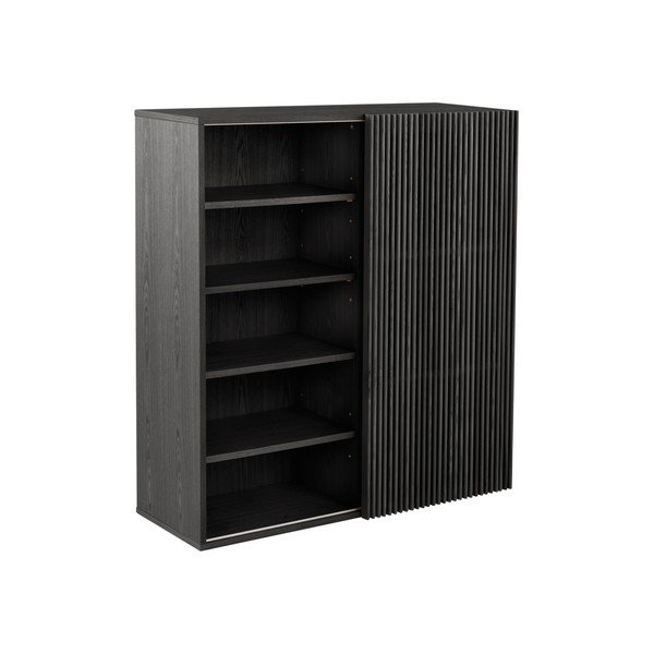 Crni set za hodnik u dekoru jasena 110x120x40 cm Sion – Jotex