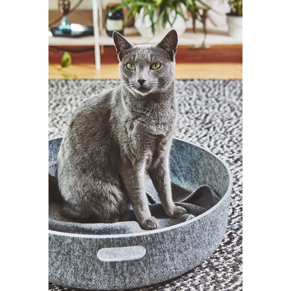 Tekstilna košara za skladištenje ø 46x12 cm Cesto Concrete – MiaCara-image-2