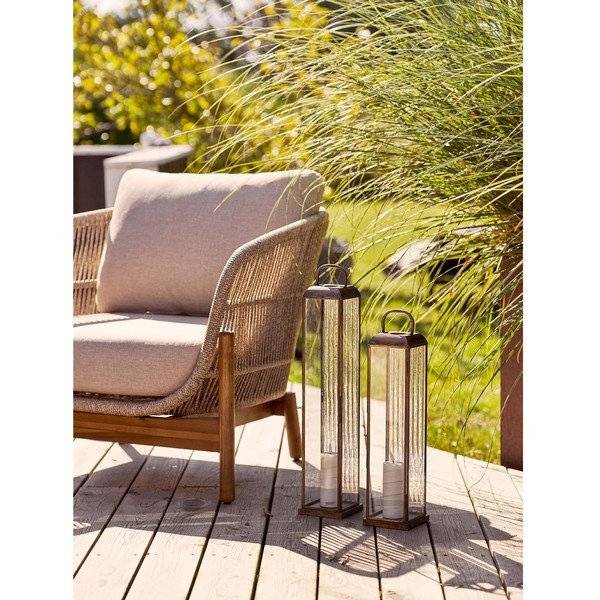 Metalna/staklena lanterna (visina 49 cm) Herslev – House Nordic-image-1