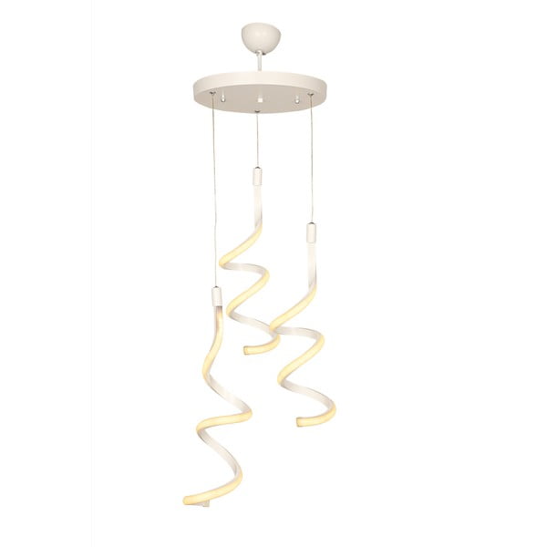 Bijela metalna LED viseća svjetiljka ø 30 cm Hilton – Squid Lighting