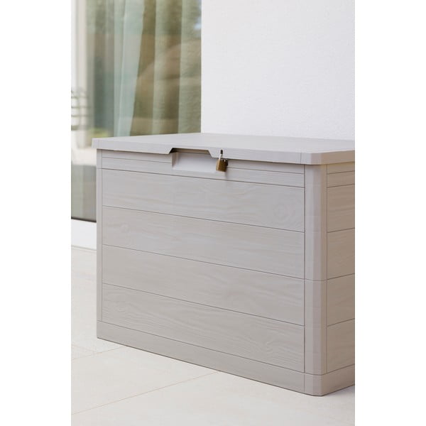 Svijetlo siva plastična vrtna kutija za pohranu Woodys – Toomax-image-3