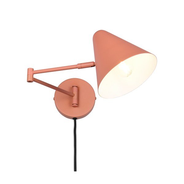 Narančasta zidna lampa sa savitljivom konstrukcijom s utikačem ø 15 cm Cosima – Trio-image-4