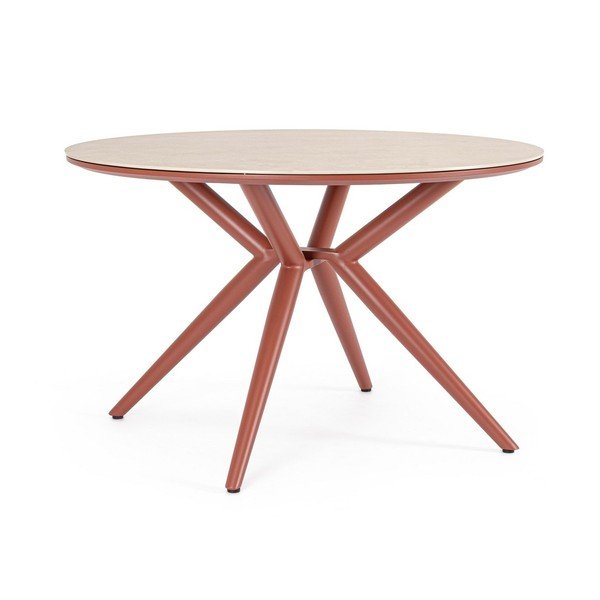 Okrugao vrtni stol s kamenom pločom stola ø 120 cm Cabas – Bizzotto