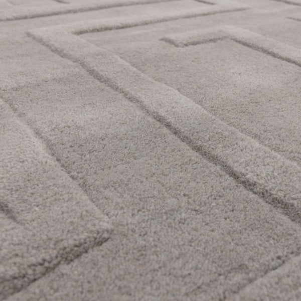 Svijetlo sivi vuneni tepih 160x230 cm Maze – Asiatic Carpets-image-1