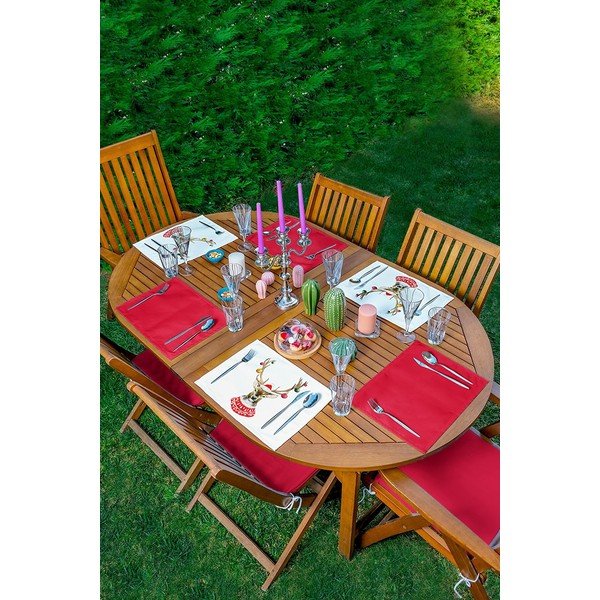 Božićni platneni podmetač za stol 6 kom 35x45 cm Six Ame Servis - Mila Home-image-1