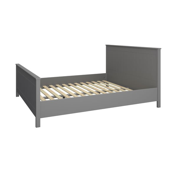 Sivi bračni krevet 180x200 cm Tromsö - Tvilum