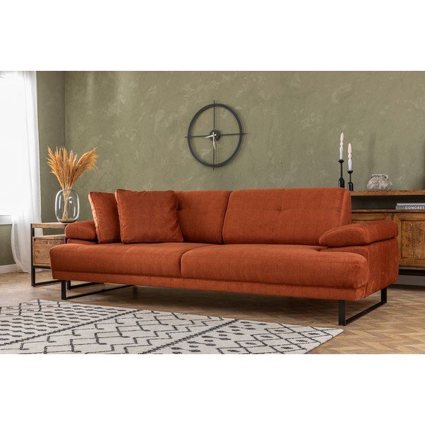 Narančasta sofa 239 cm Mustang – Balcab Home-image-4