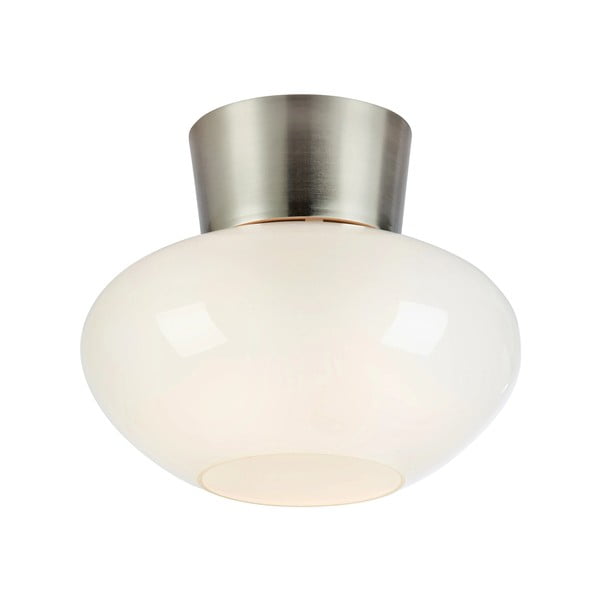 Bijela/u srebrnoj boji stropna svjetiljka sa staklenim sjenilom Malaga – Markslöjd