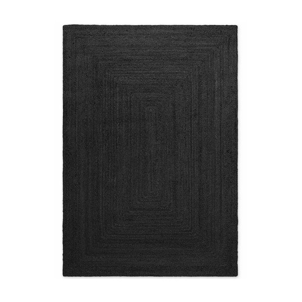 Crni obostrani/ručno rađen juten tepih 200x300 cm Juno – Hanse Home-image-4