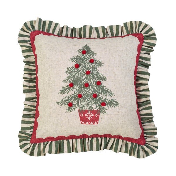 Ukrasni jastuk s božićnim motivom 45x45 cm Frilled Christmas Tree – Catherine Lansfield