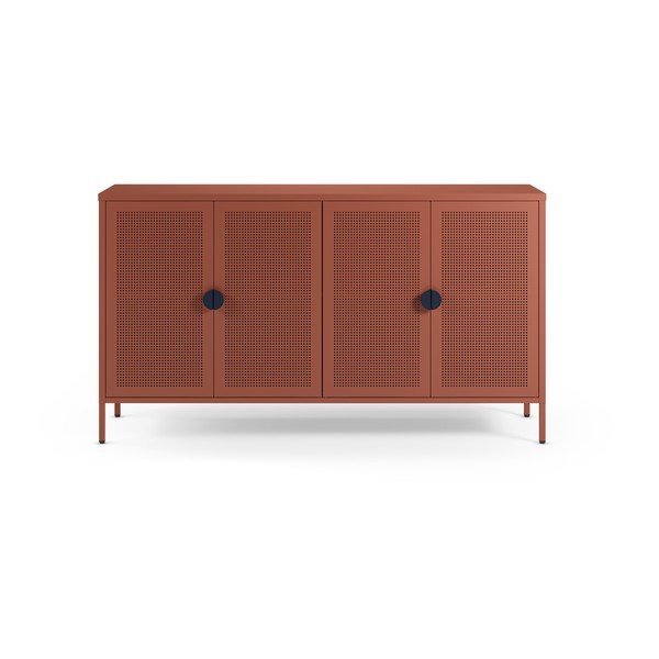 Metalni ormarić boje terakote 160x90x40 cm Sayla – Marckeric