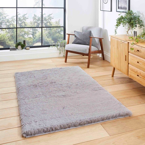 Sivi tepih 60x120 cm Super Teddy – Think Rugs-image-2