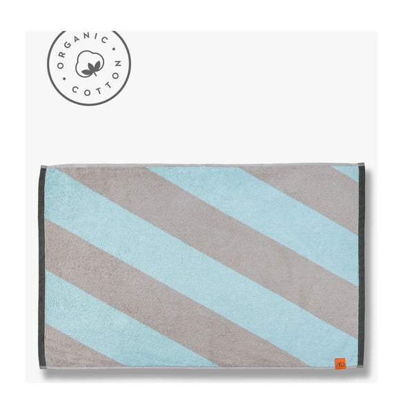 Mentol zelena kupaonska prostirka od organskog pamuka 50x80 cm Diagonal – Mette Ditmer Denmark-image-2