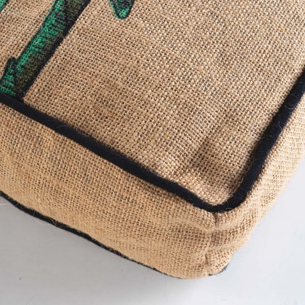 Zelena/smeđa vreća za sjedenje Balinesia – douceur d'intérieur-image-1