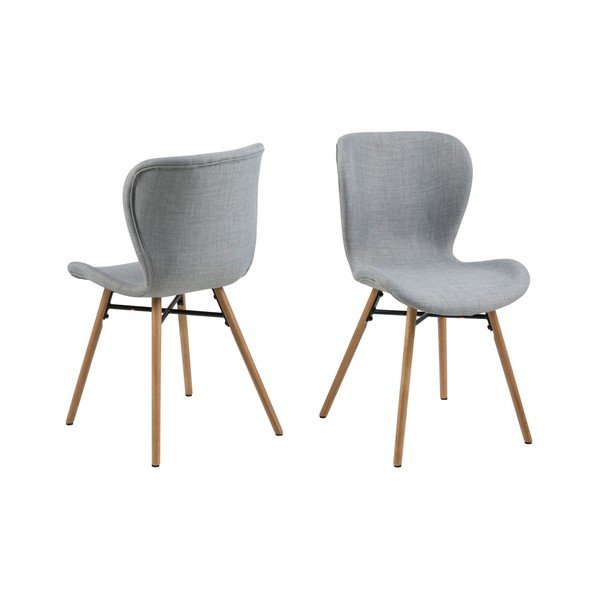 Set od dvije svijetlosive stolice za blagovaonicu Actona Batilda-image-3